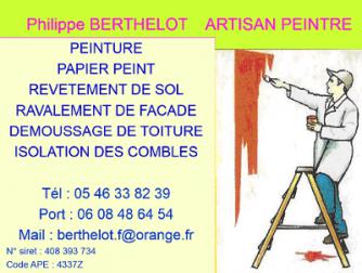 Berthelot, Professionnel de la peinture en Charente-Maritime